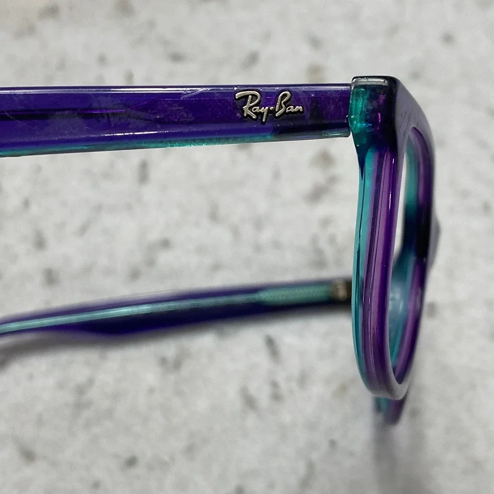 Ray-Ban RB 1642 3997 Eyeglasses Kids Purple Teal  Square Frames 48mm